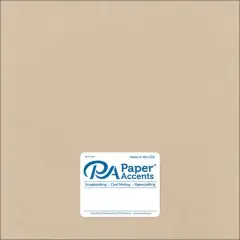 PA Paper&trade; Accents 12" x 12" Pearlized Cardstock, 25 Sheets Taupe