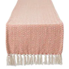 DII&reg; 108" Handloom Chevron Table Runner Spice
