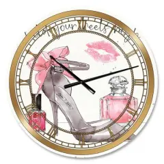 Designart 'Glam Chic Accents Iv Glam Wall Clock