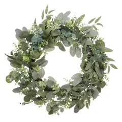 24" Spring Eucalyptus & Creeping Jenny Wreath