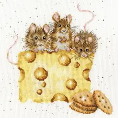 Bothy Threads Crackers About Cheese Counted Cross Stitch Kit