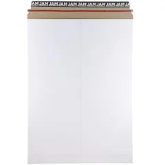JAM Paper 13" x 18" Flat Photo Mailer Peel & Seal Closure Envelopes, 6ct. White