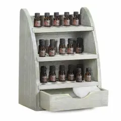NEX&trade; 15" Essential Oils 45-Slot Storage Rack Medium Gray