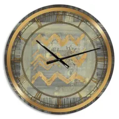 Designart Glam Abstract I Wall Clock