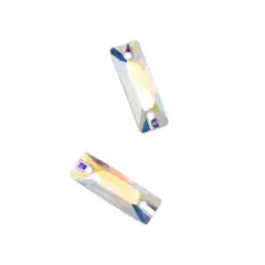 18mm Baguette Sew-On Austrian Crystals by Bead Landing&trade;, 2ct. Crystal AB