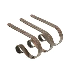 Original MantleClip&reg; Holly Oil-Rubbed Bronze Stocking Holders, 3ct.