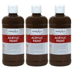 Handy Art&reg; Acrylic Paint, 3ct. Burnt Umber