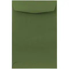 JAM Paper 6" x 9" Open End Catalog Premium Envelopes, 25ct. Olive Green