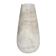 Hello Honey&reg; 15" Paulownia Wood Gray Wash Vase