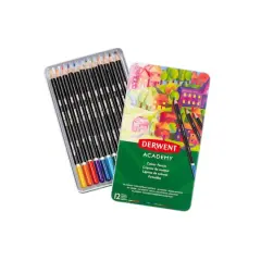 Derwent&reg; Academy Colored Pencil 12 Color Tin Set