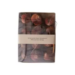 Hello Honey&reg; Paper Honeycomb Ornaments with String DIY Garland Rust