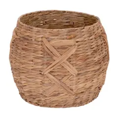 Household Essentials 16" X-Weave Round Wicker Floor Basket