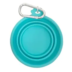 FFD PET 13oz. Silicone Pet Travel Bowl Teal