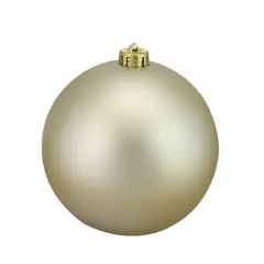 6" Champagne Gold Shatterproof Matte Commercial Christmas Ball Ornament
