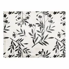 Monochromatic Floral Bunch Cotton Twill Placemat