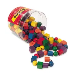 Learning Resources&reg; Wooden Beads in a Bucket