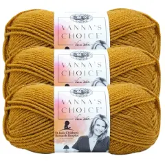 3 Pack Lion Brand&reg; Vanna's Choice&reg; Solid Yarn Honey
