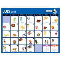 TF Publishing 2024-2025 Large Every Day's a Holiday Desk Pad Calendar
