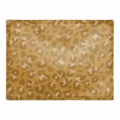 Leopard Cotton Twill Placemat Yellow
