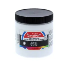 Speedball&reg; Acrylic Screen Printing Ink, 8oz. White