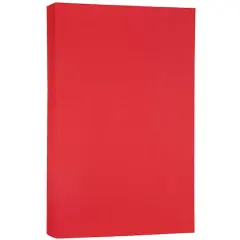 JAM Paper Red 8.5" x 14" 24lb. Recycled Paper Pack, 500 Sheets