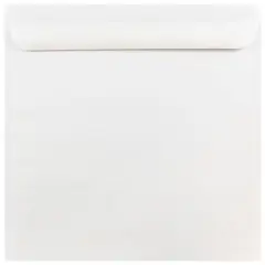 JAM Paper 10" x 10" Large White Square Invitation Envelopes