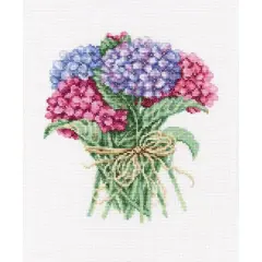 RTO Hydrangea bouquet Counted Cross Stitch Kit