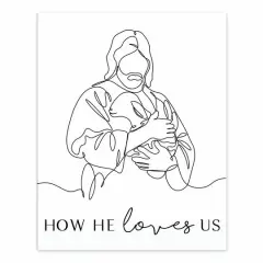 How He Loves UsLamb 8" x 10" Tabletop Canvas