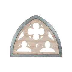 Hello Honey&reg; 27.5'' Silver Wood & Metal Wall D&eacute;cor