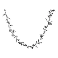 5ft. Black Leaves Coiled Garland by Ashland&reg;