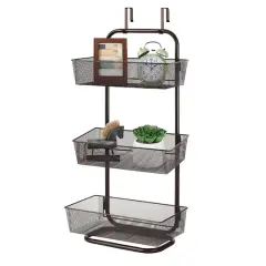 NEX&trade; 15" Over the Door Basket Organize Dark Brown