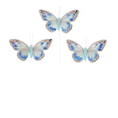 Blue & White Feather Butterflies, 3ct. by Ashland&reg;