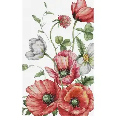 Luca-S The Field Poppies Counted Cross Stitch Kit