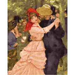 16" x 20" Dance at Bougival Paint-by-Number Kit with Wood Display Hanger by Artist's Loft&reg;