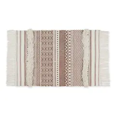 DII&reg; Shabby Chic Textured Hand-Loomed Shag Rug Cinnamon/Off White