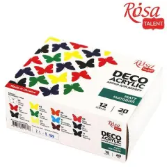 Rosa Talent Deco 12 Color Matte Acrylic Paint Set