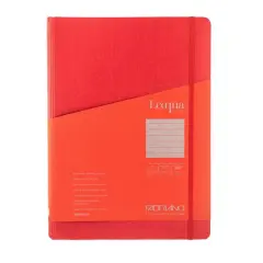 Fabriano&reg; EcoQua Plus A4 Lined Hidden Spiral-Bound Notebook Red