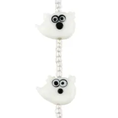 White Ghost Lampwork Glass Bead Mix by Bead Landing&trade;