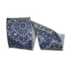 Reliant 2.5" x 20yd. Navy Bandana West Ribbon