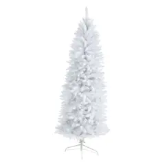 6ft. Unlit Slim White Artificial Christmas Tree