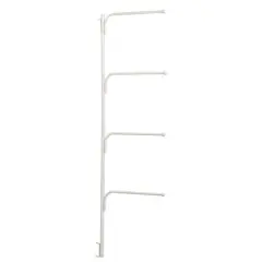 Household Essentials HINGE-IT Clutterbuster Family Towel Bar White
