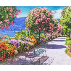 Diamond Dotz&reg; at Home Advanced Floral Garden Oasis Diamond Painting Kit