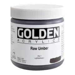 Golden&reg; Heavy Body Acrylic Paint, 16oz. Raw Umber