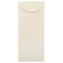 JAM Paper 4.75" x 11" Natural White Wove Business Strathmore Envelopes, 50ct.