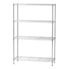 Iris&reg; 53" Silver 4-Tier Wire Rack Shelf