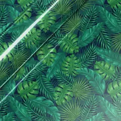 Siser&reg; EasyPatterns&reg; Plus Tropical Leaves Heat Transfer Vinyl Navy/Green