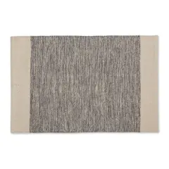 DII&reg; Gray Variegated Border Hand-Loomed Rug, 2ft. x 3ft.