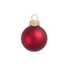 Whitehurst 6ct. 4" Matte Glass Ball Ornaments Red Matte