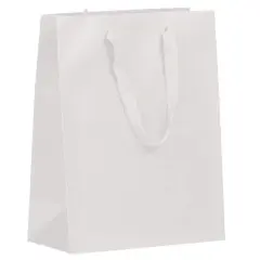 JAM Paper Large White Matte Heavy Duty Kraft Gift Bags, 10ct.