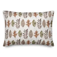 Fall Leaf Pattern Indoor/Outdoor Pillow